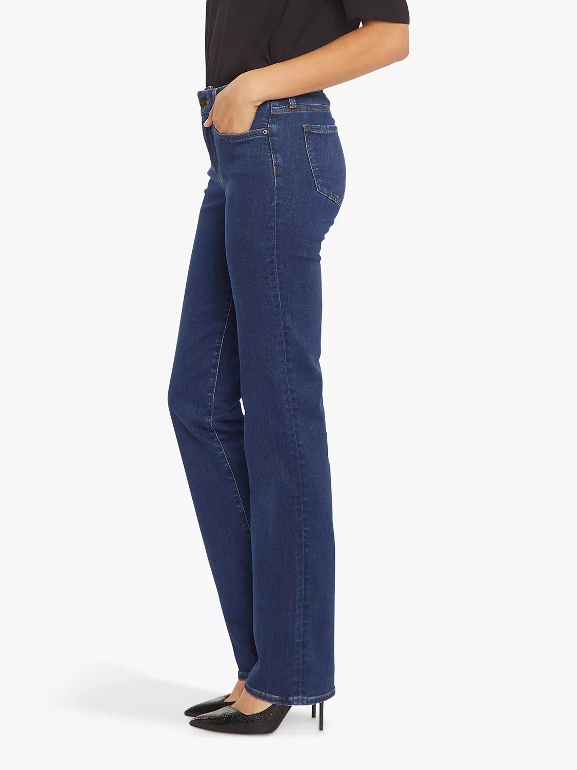 Jeans Capri NYDJ Marilyn Taille 10 - Dark Wash - Coupe Droite - Occasion Très Bon état