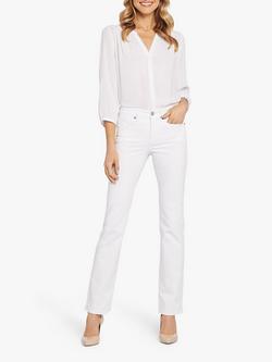 NYDJ Marilyn Straight Leg Jeans, Optic White