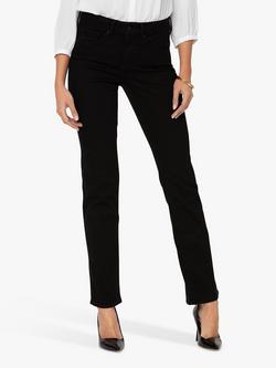 NYDJ Marilyn Straight Leg Jeans - view 2, Black