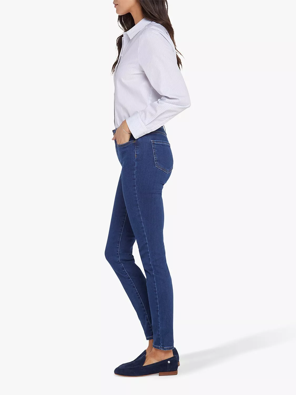 Leggings Skinny NYDJ Ami Rivestiti Oro Rosa - Taglia 8, Nuovi Con Etichette - M77Z1074 - Foto 6