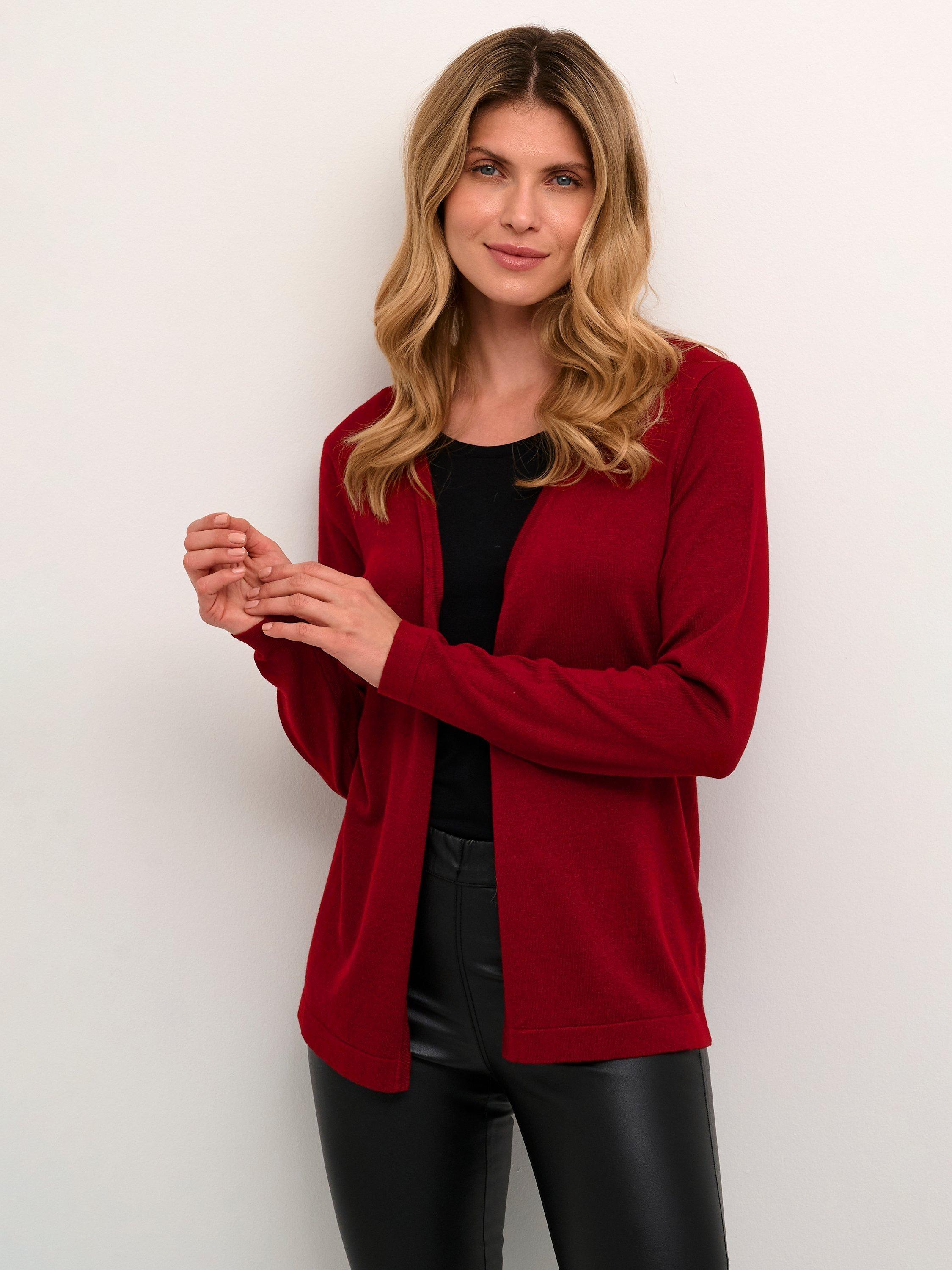 KAFFE Fenia Astrid Cardigan, Sun-dried Tomato