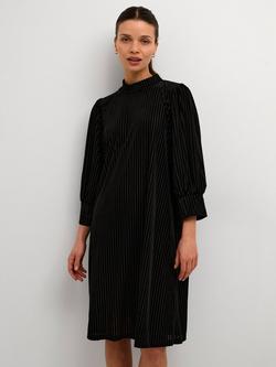 KAFFE Caca High Neck Half Sleeve Dress, Black