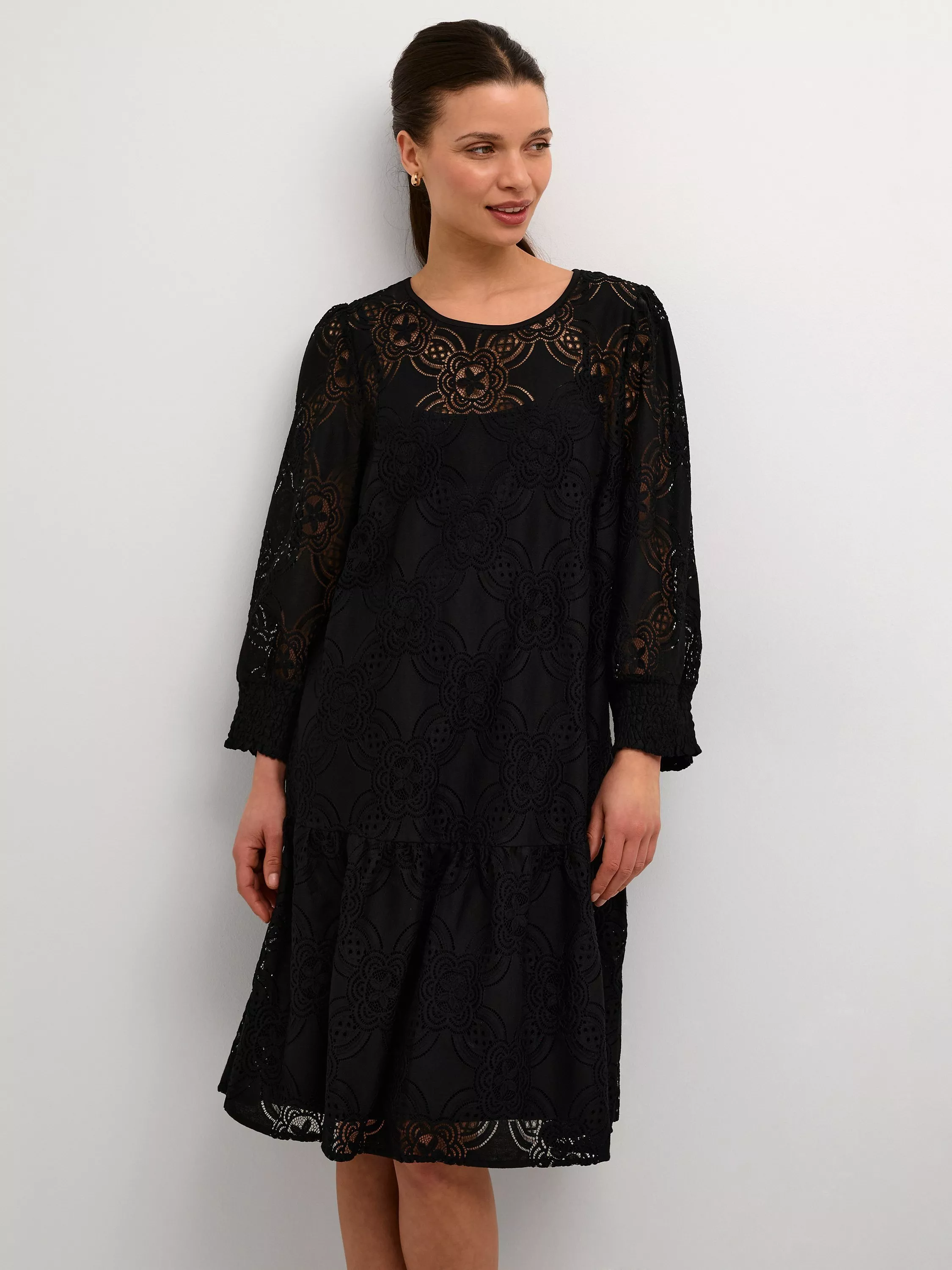 Women Casual Spring Summer Dresses V Neck 3/4 Long Sleeve Floral Flowy Boho Babydoll Mini Short Beach Dress L