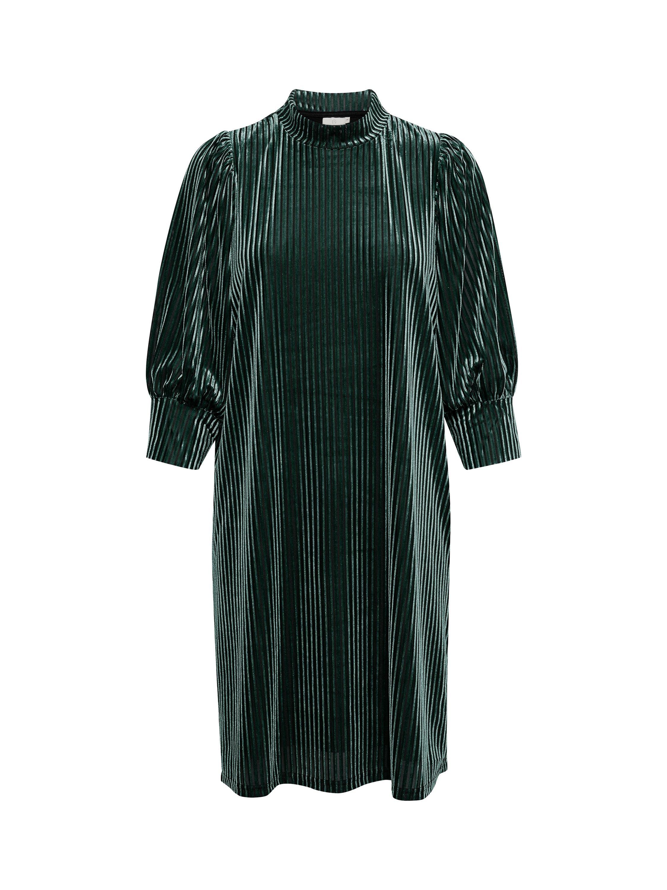 Product image 5 of 6, which shows KAFFE Caca High Neck Half Sleeve Dress, Pine Grove, XS