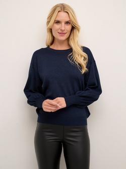 KAFFE Regina Sparkle Jumper, Midnight Marine