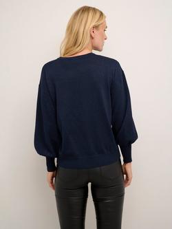 KAFFE Regina Sparkle Jumper - view 2, Midnight Marine