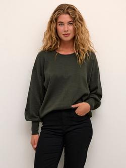 KAFFE Regina Sparkle Jumper, Forest Night