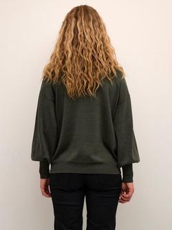 KAFFE Regina Sparkle Jumper - view 2, Forest Night
