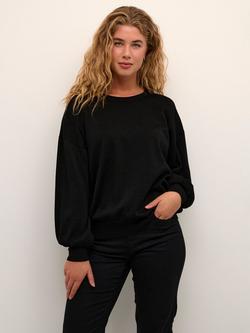 KAFFE Regina Sparkle Jumper, Black Deep