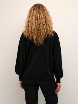 KAFFE Regina Sparkle Jumper - view 2, Black Deep