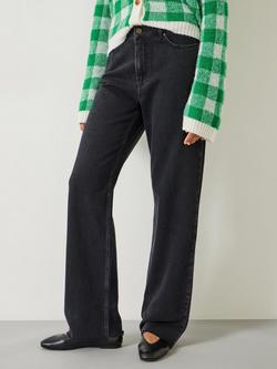 HUSH Remy Slouchy Straight Jeans, Washed Black