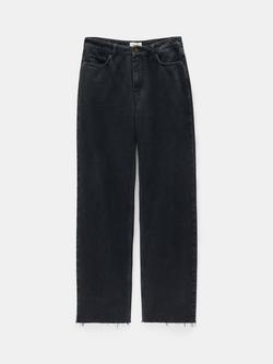 HUSH Remy Slouchy Straight Jeans - view 2, Washed Black
