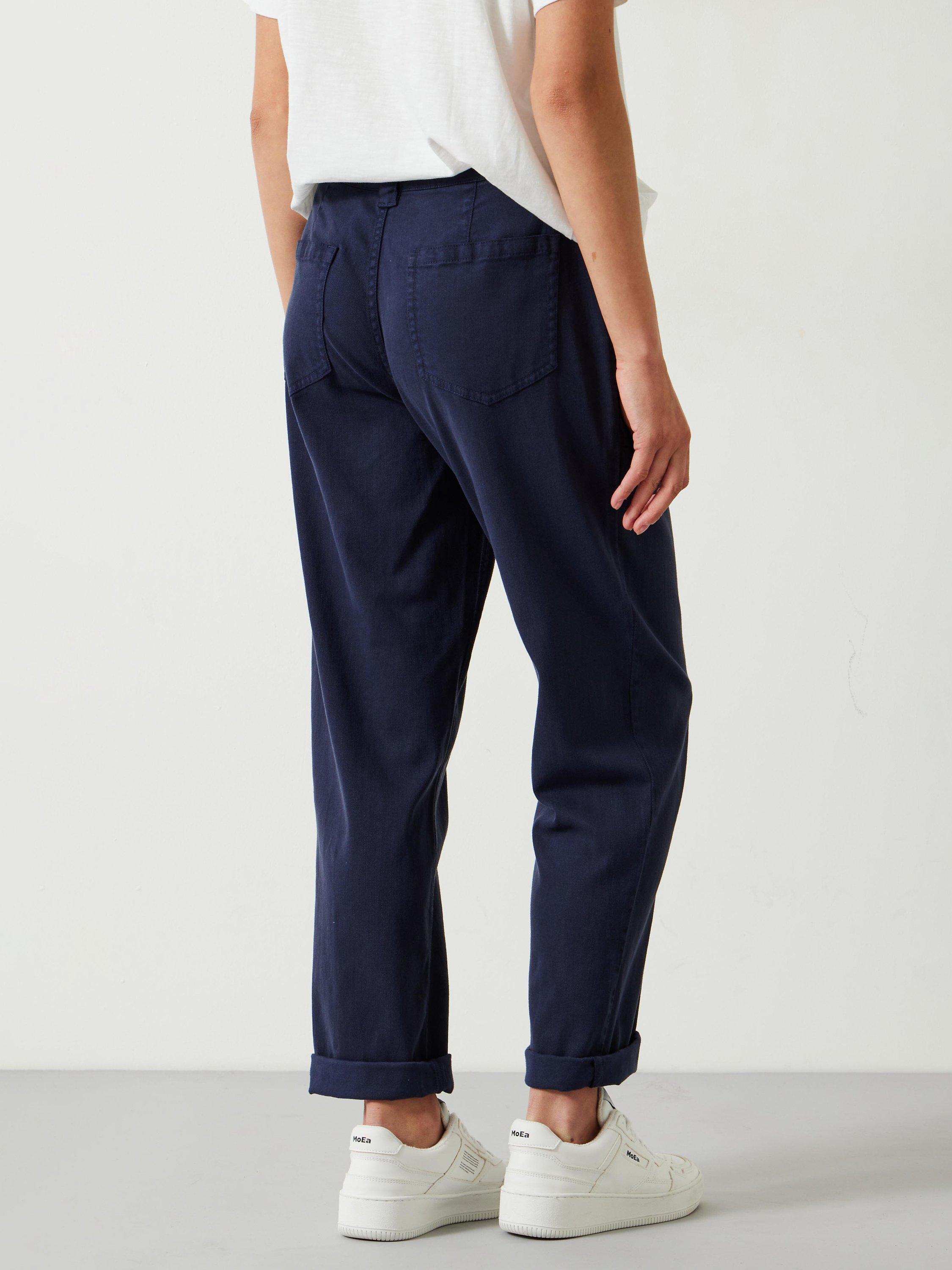 Product image 3 of 5, which shows HUSH Kelly Cargo Trousers, Midnight Navy, 4