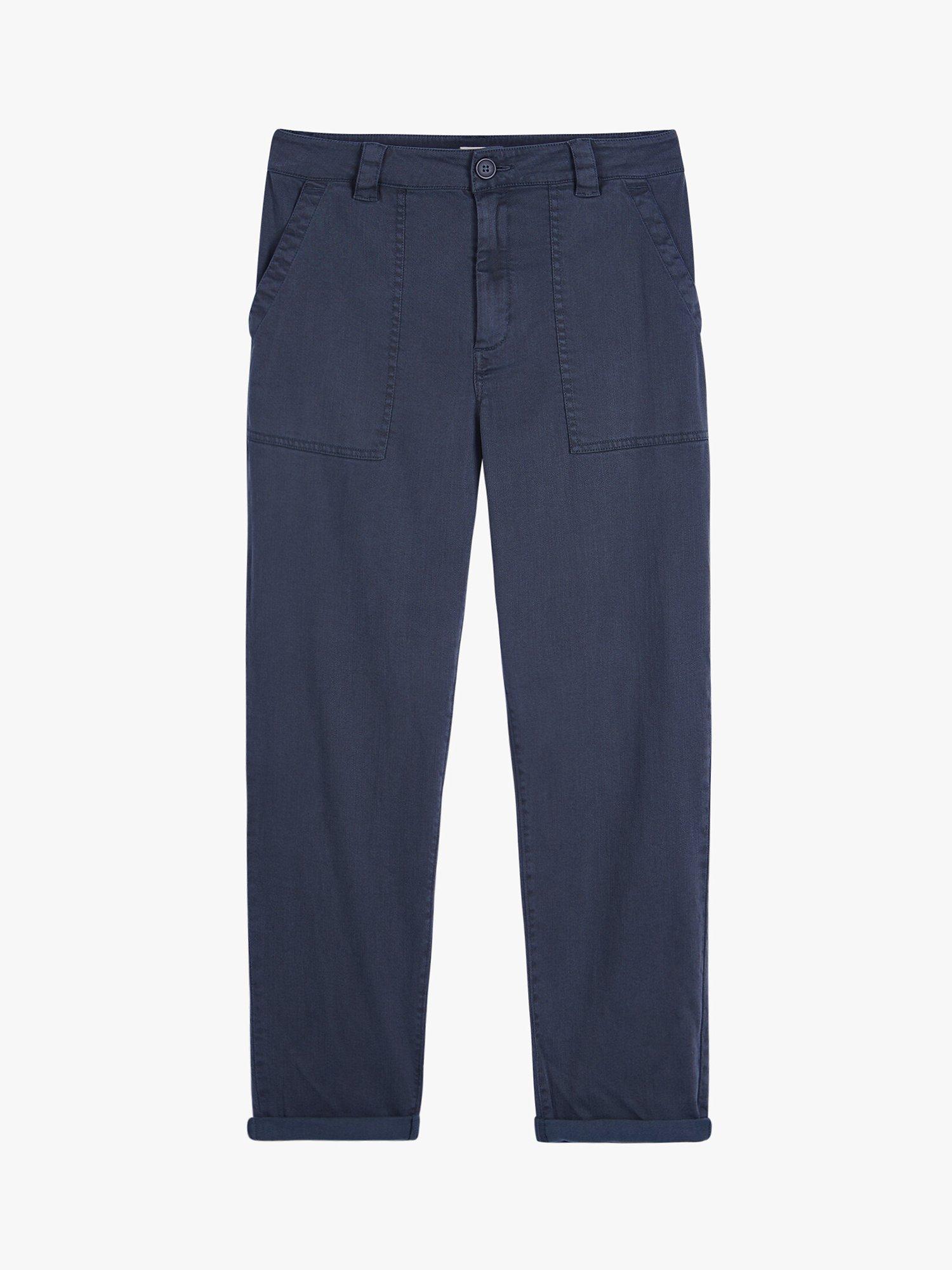 Product image 5 of 5, which shows HUSH Kelly Cargo Trousers, Midnight Navy, 4