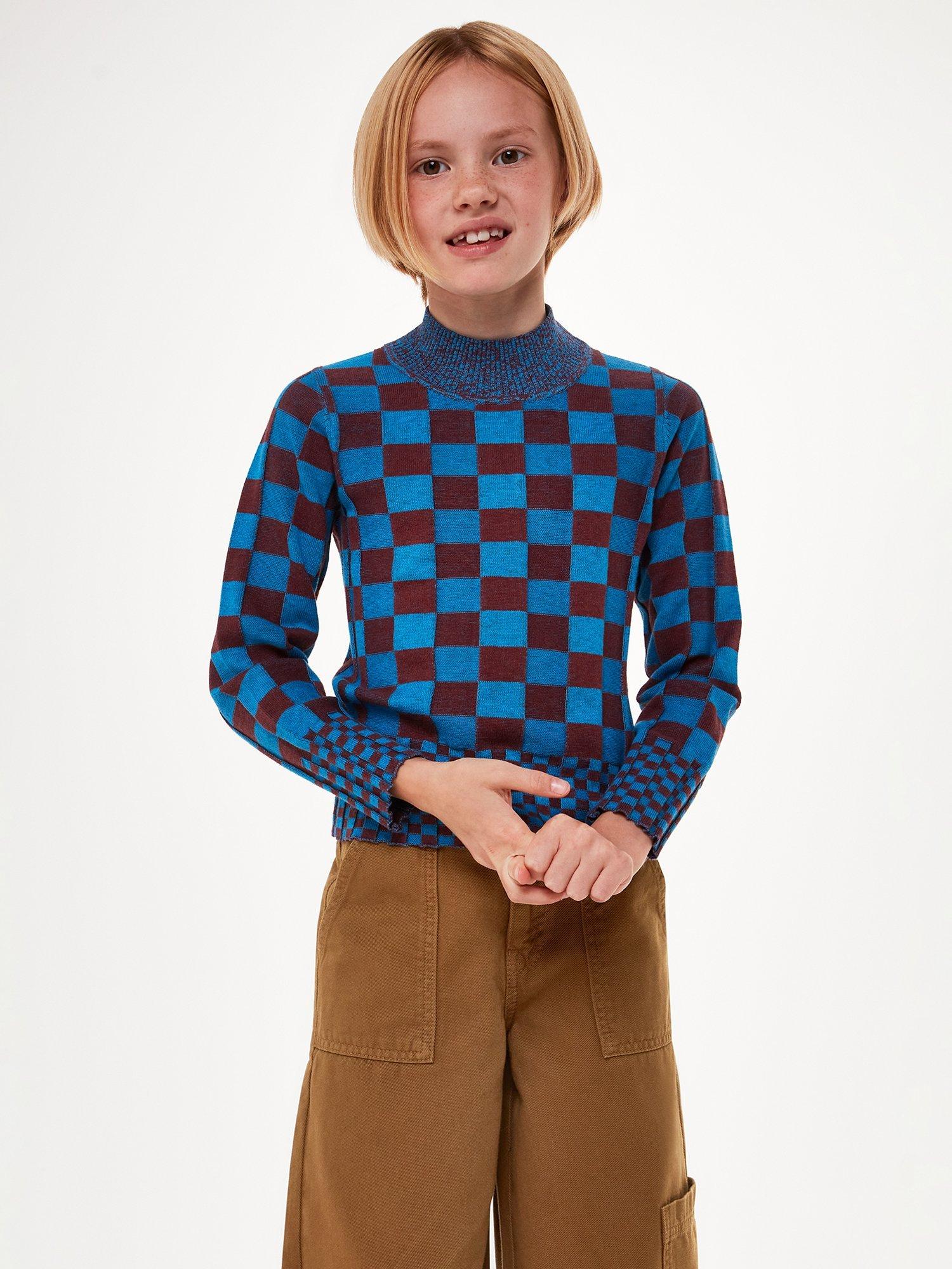 Product image 3 of 5, which shows Whistles Kids' Wide Leg Cargo Trousers, Beige, 3-4 years