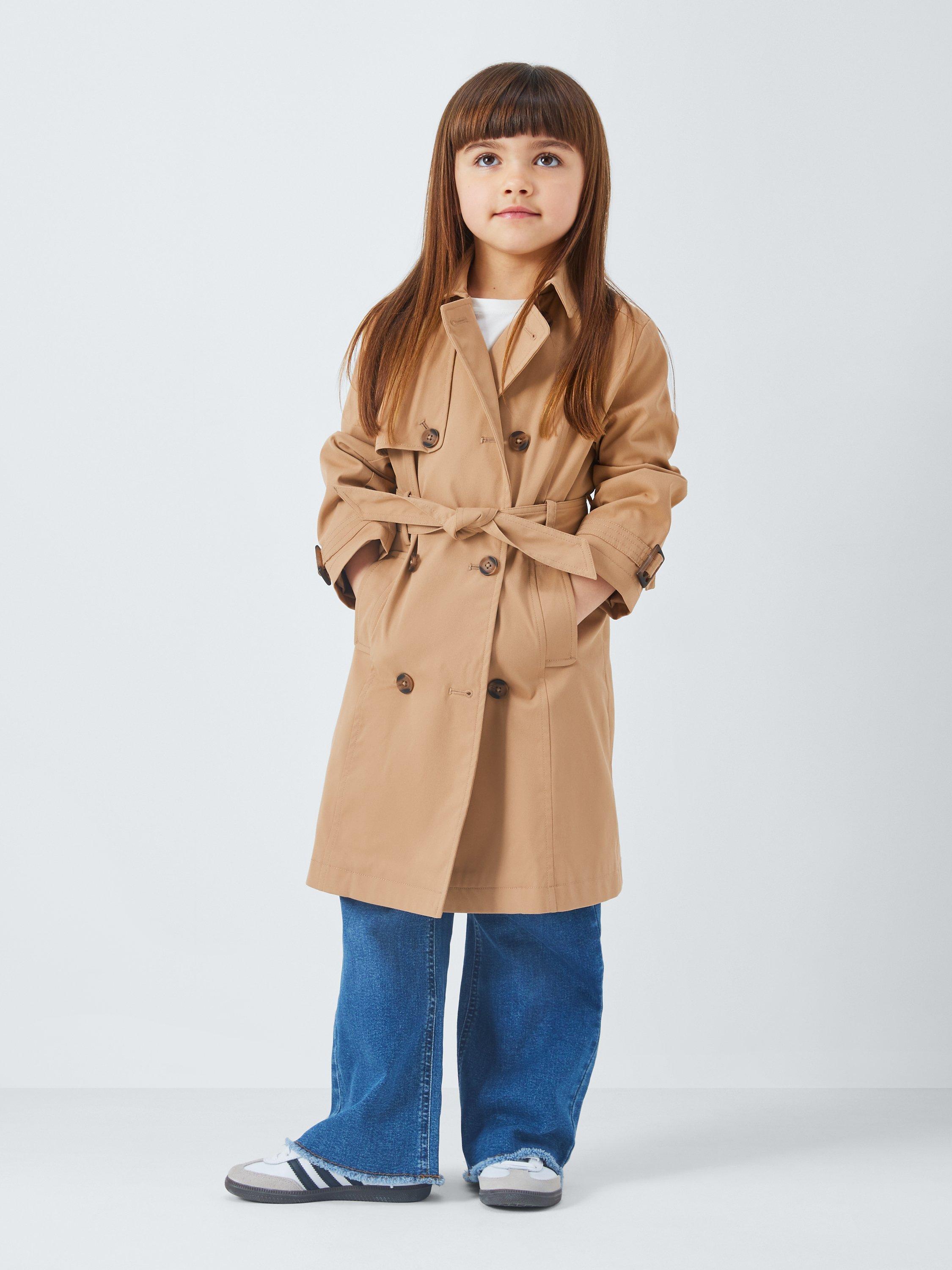 John Lewis Shower Resistant Belted Trench Coat, Neutral