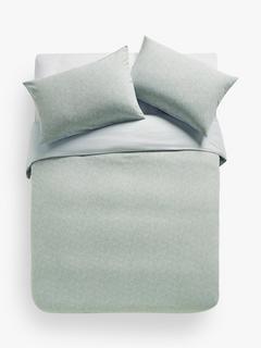 John Lewis Undeniable Ore TENCEL™ Single Duvet Cover Set, Light Green