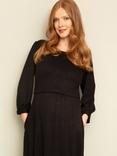Tiffany Rose Vivian Nursing Midi Dress, Sparkle Black
