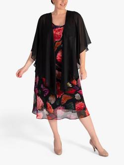 chesca Chiffon Shawl, Black, Black