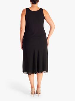 chesca Bias Cut Midi Dress - view 2, Black