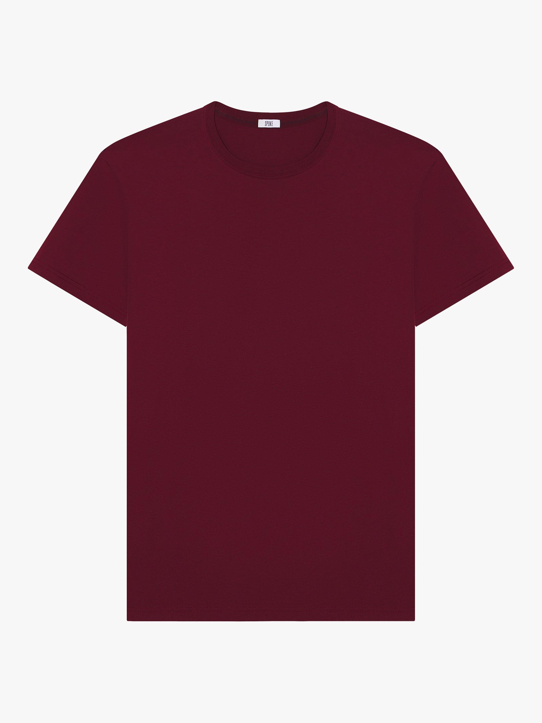 SPOKE Straight Cut T-Shirt, Maroon