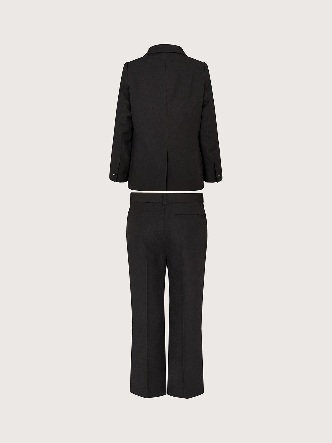 Product image 3 of 4, which shows Monsoon Kids' Benjamin Tuxedo 4 Piece Suit, Black, 8 years