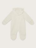 Monsoon Baby Teddy Pramsuit, Ivory
