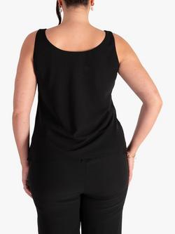 chesca Chiffon Camisole Top - view 2, Black