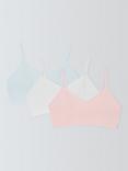 John Lewis Kids' Bralettes, Pack of 3, Multi