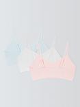 John Lewis Kids' Bralettes, Pack of 3, Multi