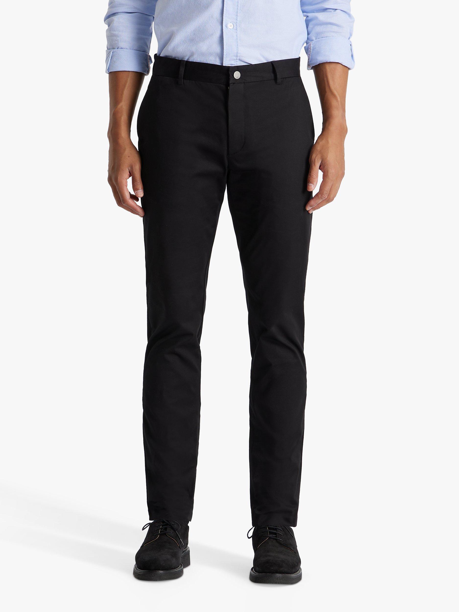 Product image 1 of 7, which shows SPOKE Heroes Cotton Blend Slim Thigh Chinos, Black, W36/L30