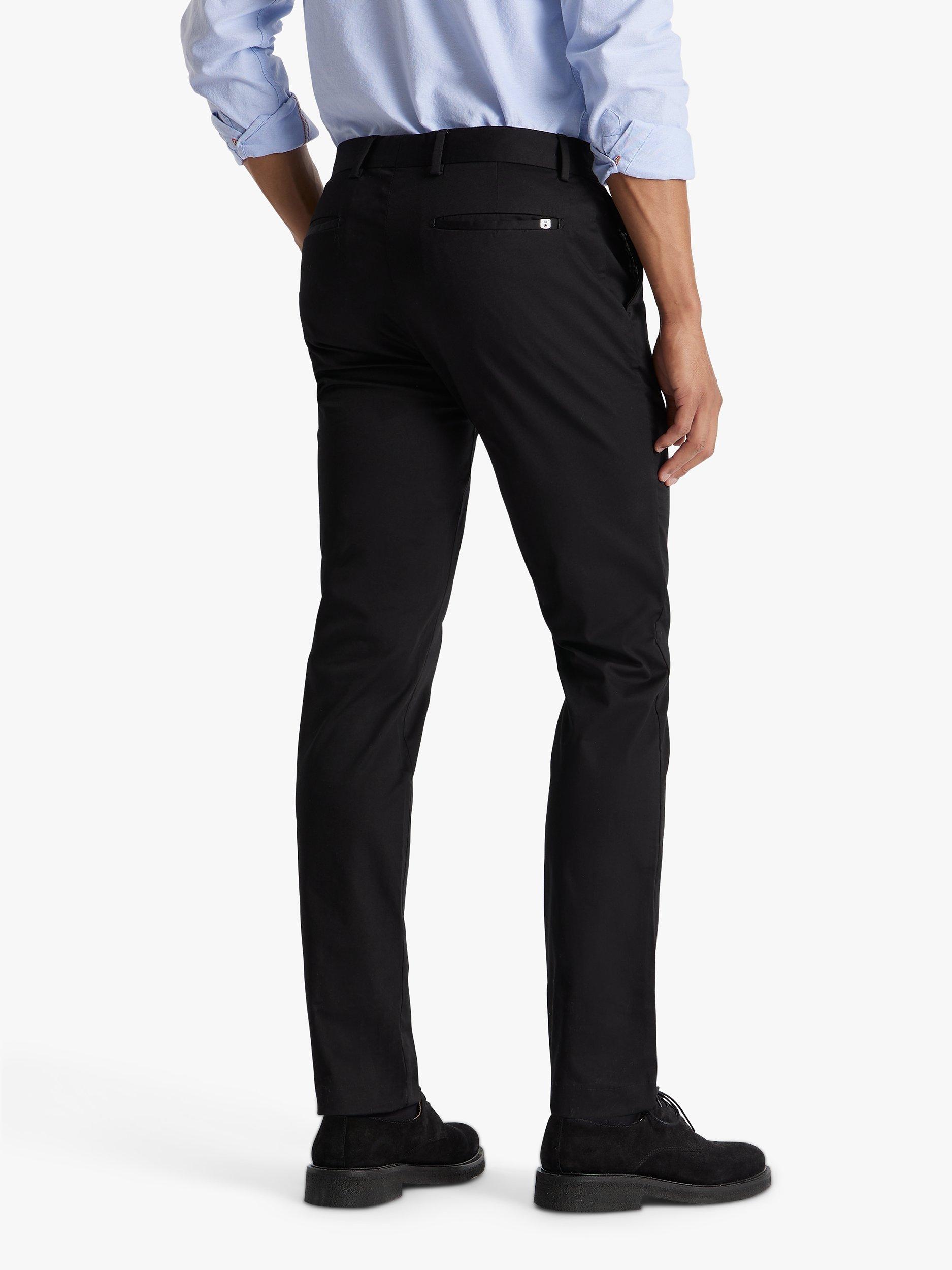 Product image 2 of 7, which shows SPOKE Heroes Cotton Blend Slim Thigh Chinos, Black, W36/L30