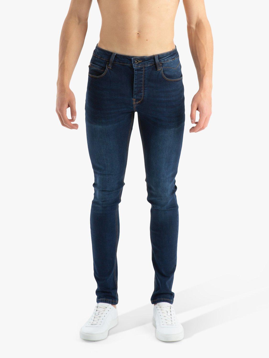 LUKE 1977 Vacuum Demin Slim Fit Jeans, Blue Dawn
