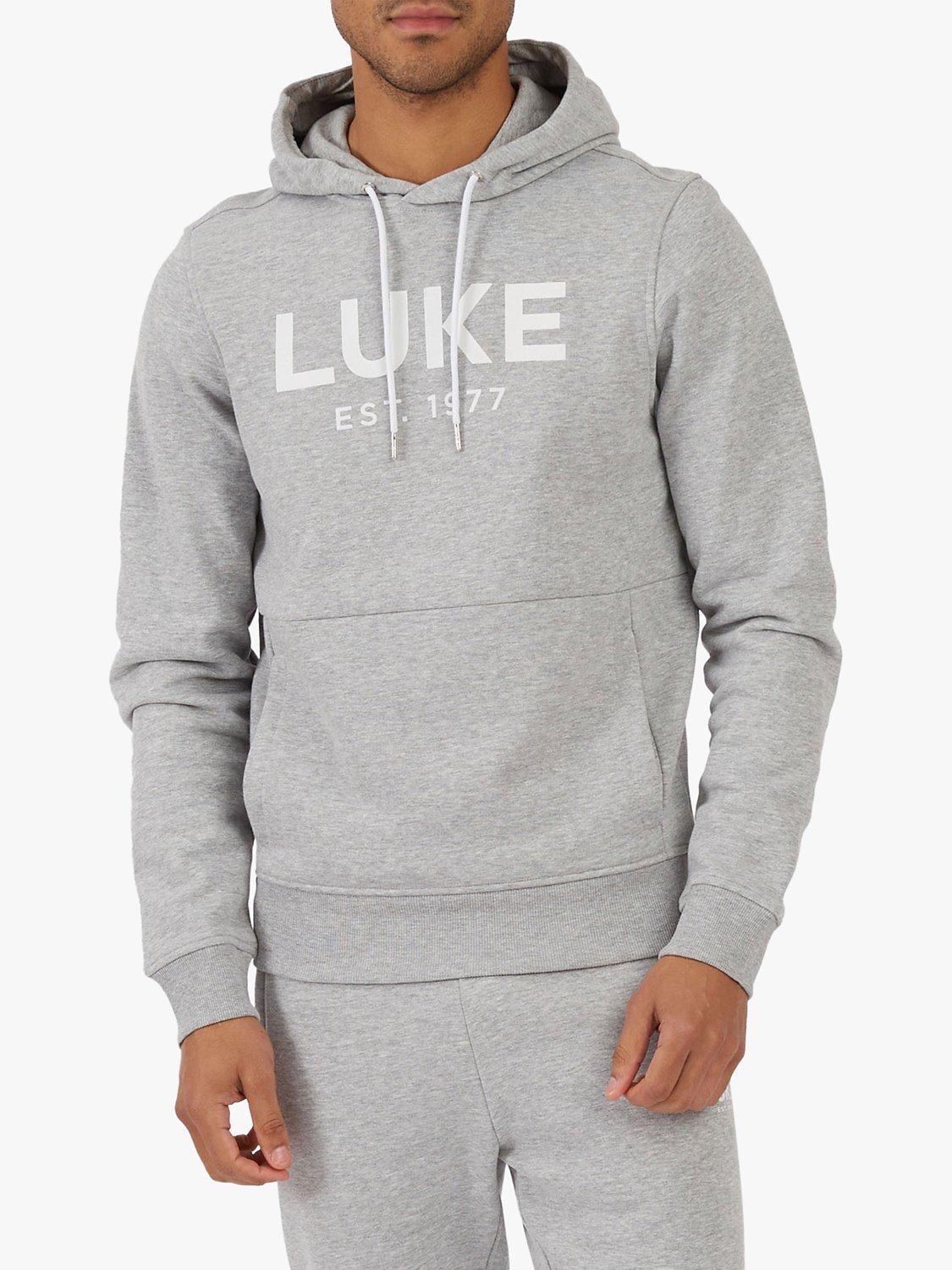 Product image 1 of 6, which shows LUKE 1977 Grand Hoodie, Grey, S