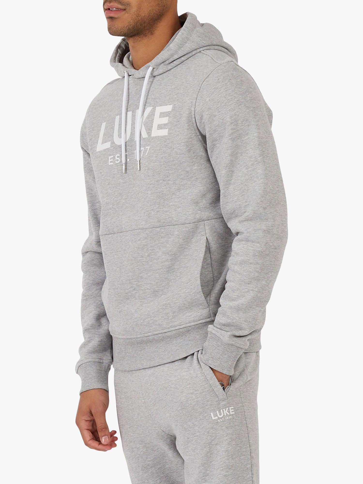 Product image 3 of 6, which shows LUKE 1977 Grand Hoodie, Grey, S