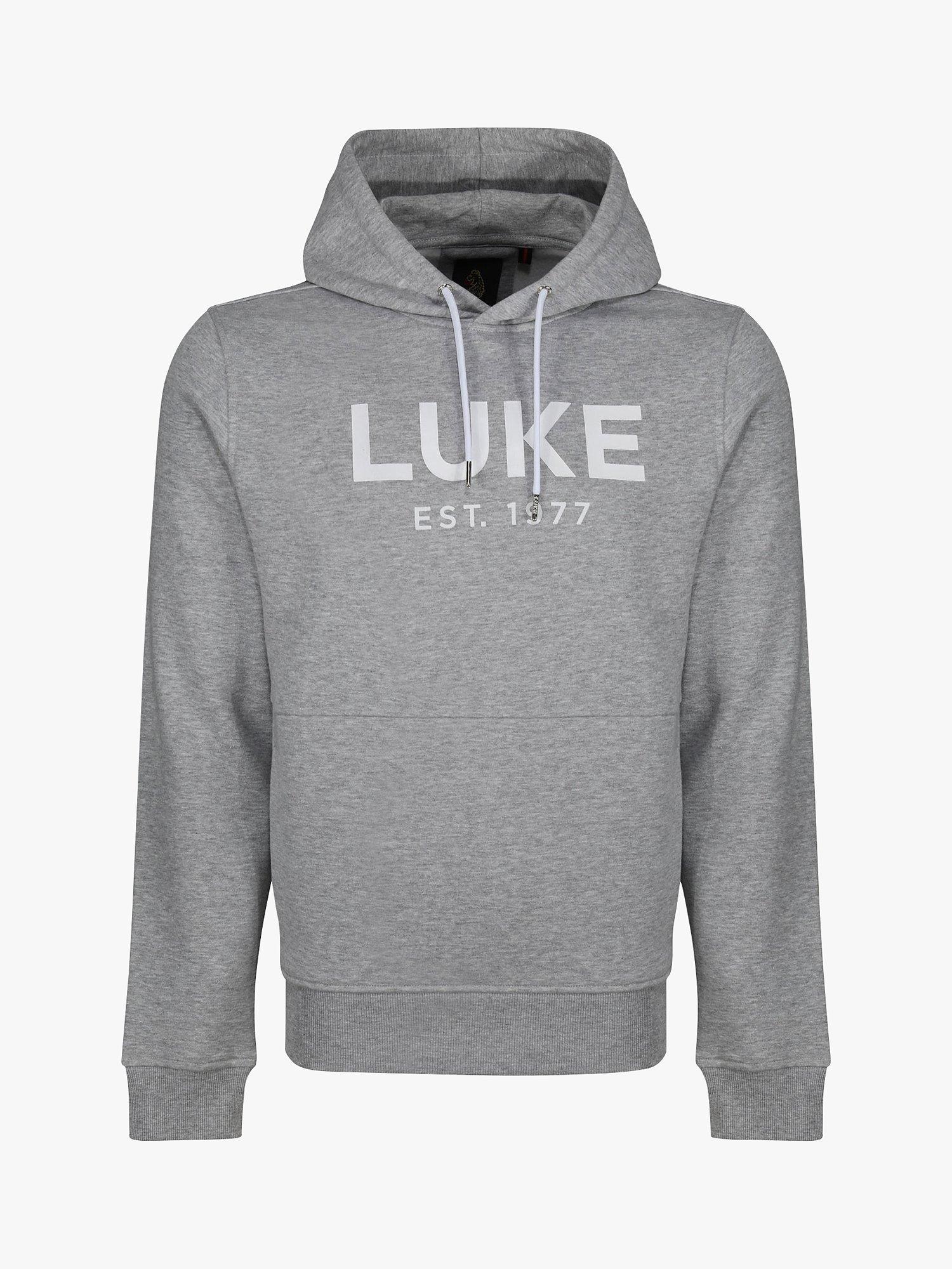 Product image 4 of 6, which shows LUKE 1977 Grand Hoodie, Grey, S