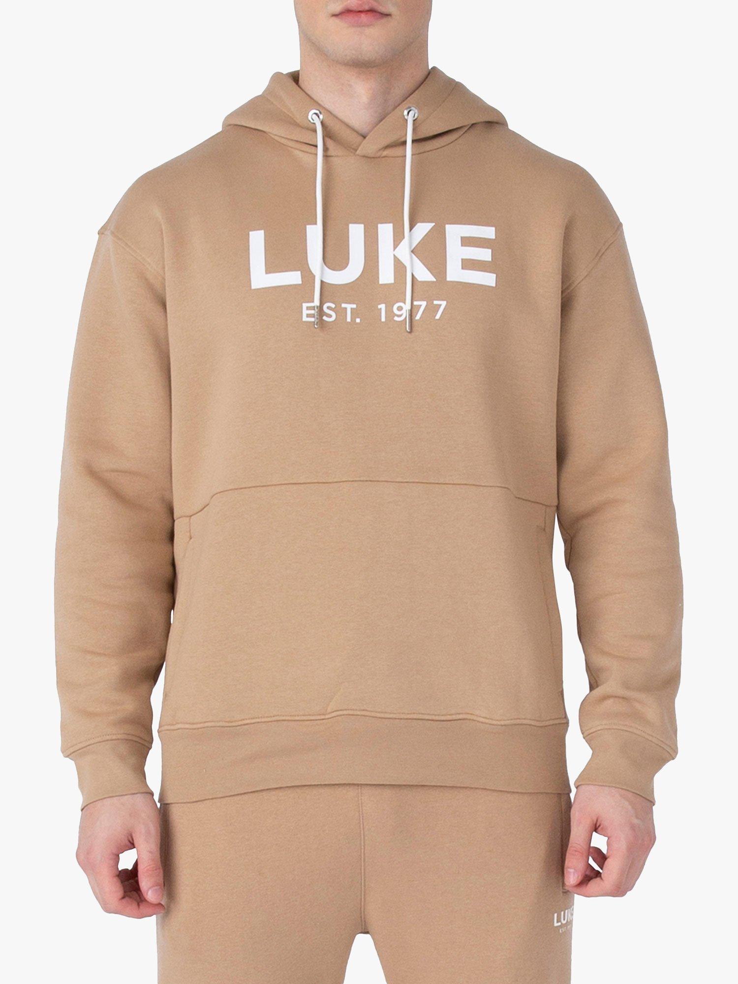 Product image 1 of 6, which shows LUKE 1977 Grand Hoodie, Biscuit, S