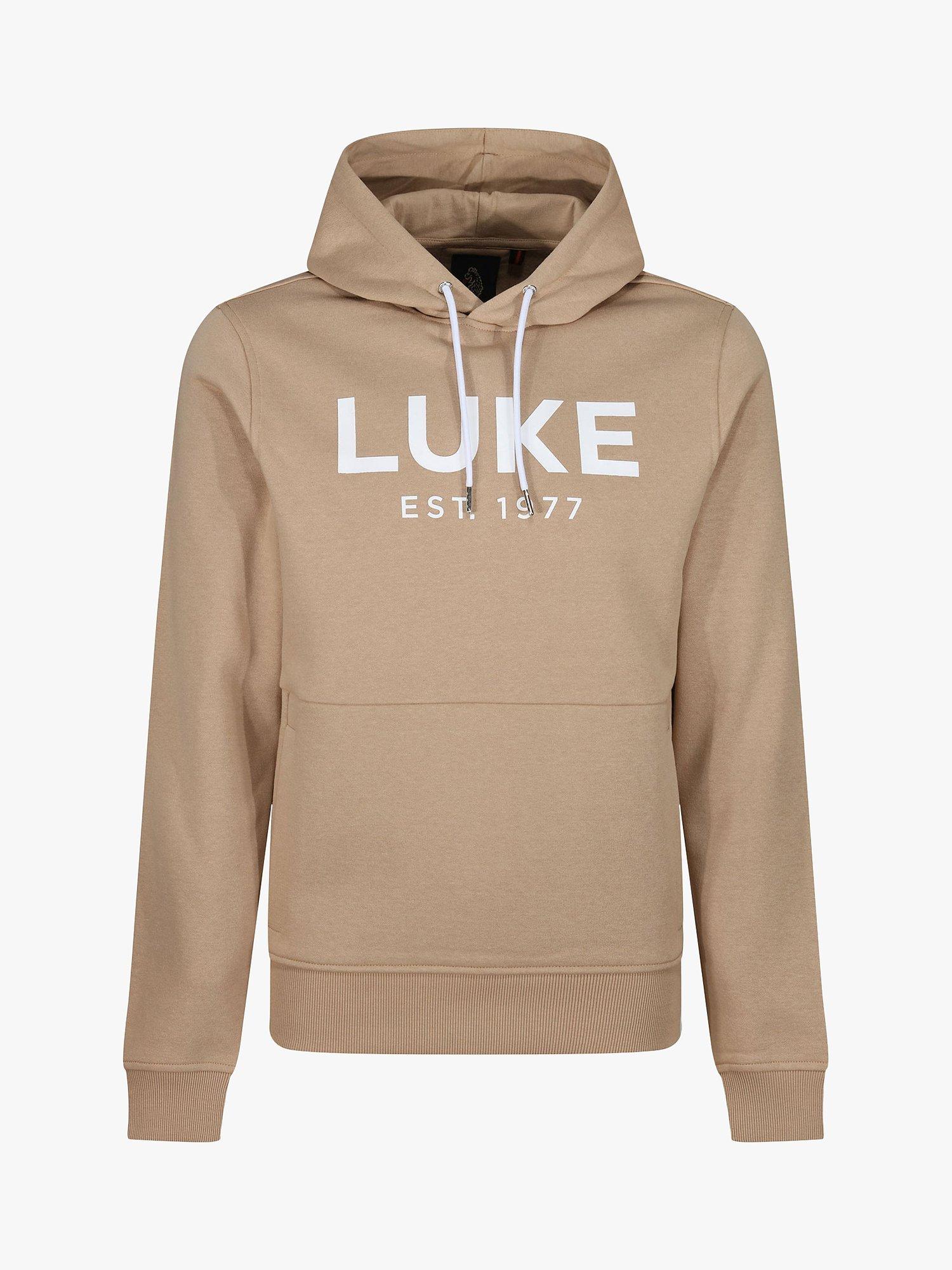 Product image 4 of 6, which shows LUKE 1977 Grand Hoodie, Biscuit, S