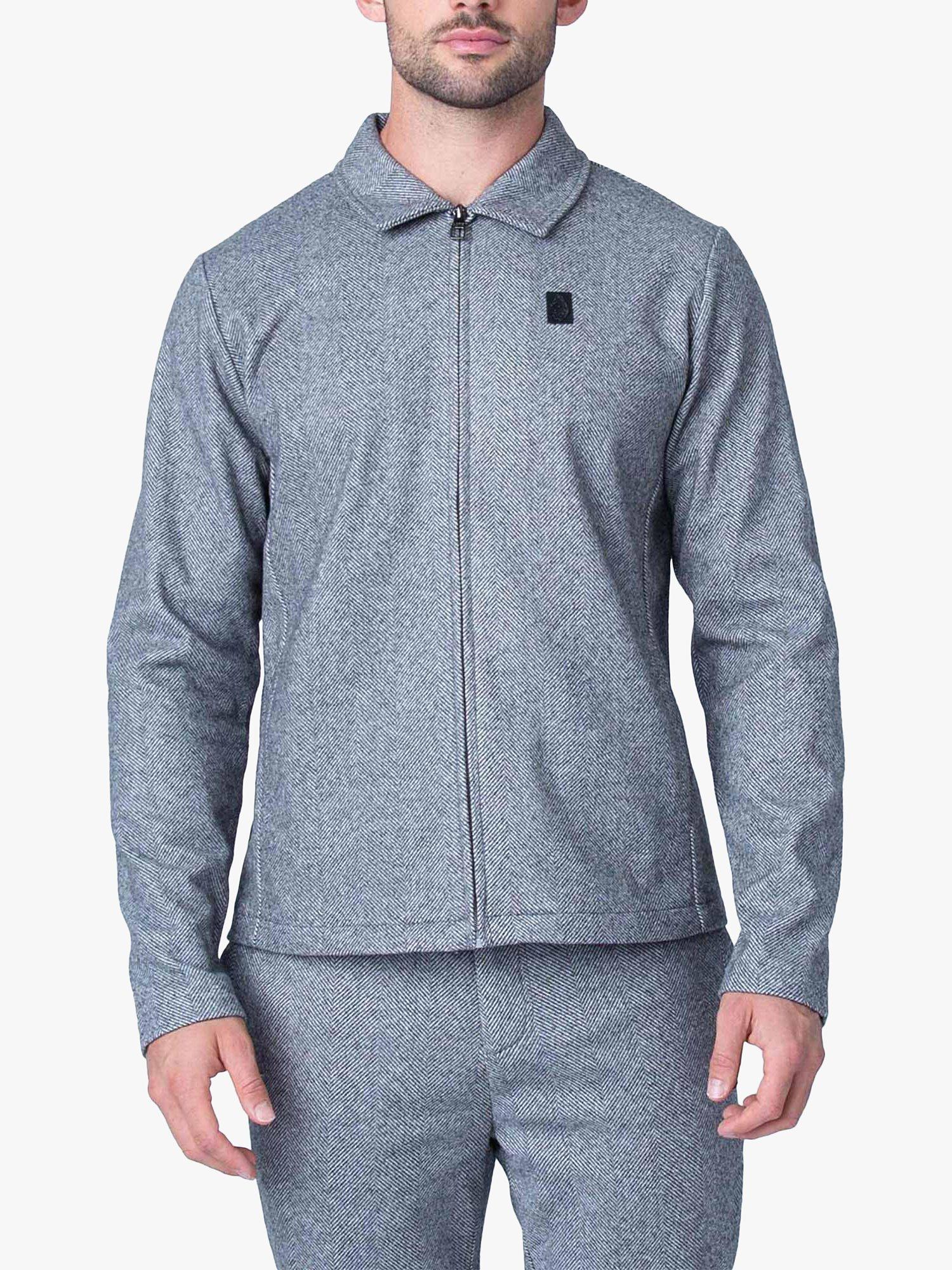 LUKE 1977 Back Bone Sweatshirt Jacket, Mid Grey