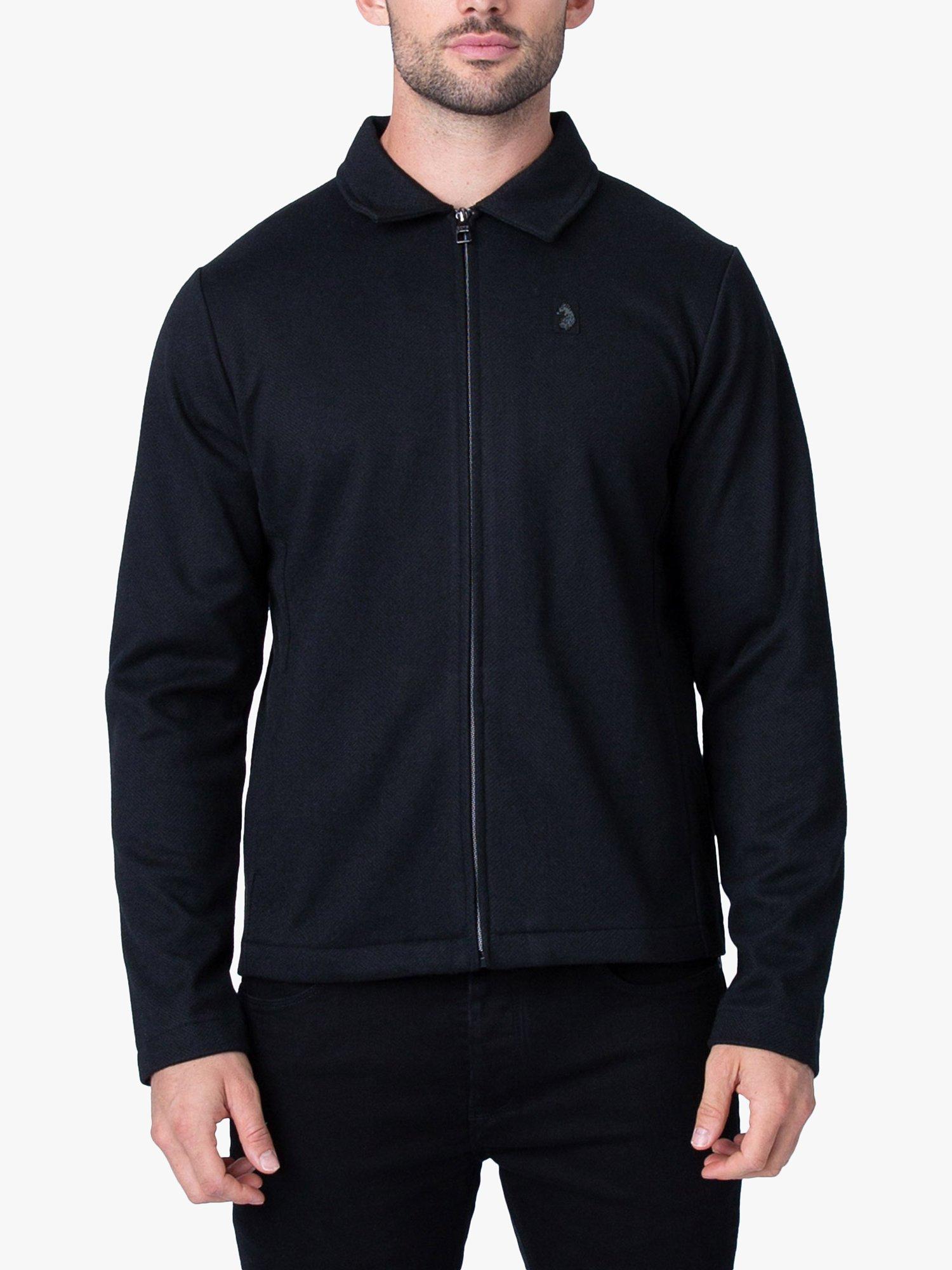 LUKE 1977 Back Bone Sweatshirt Jacket, Black