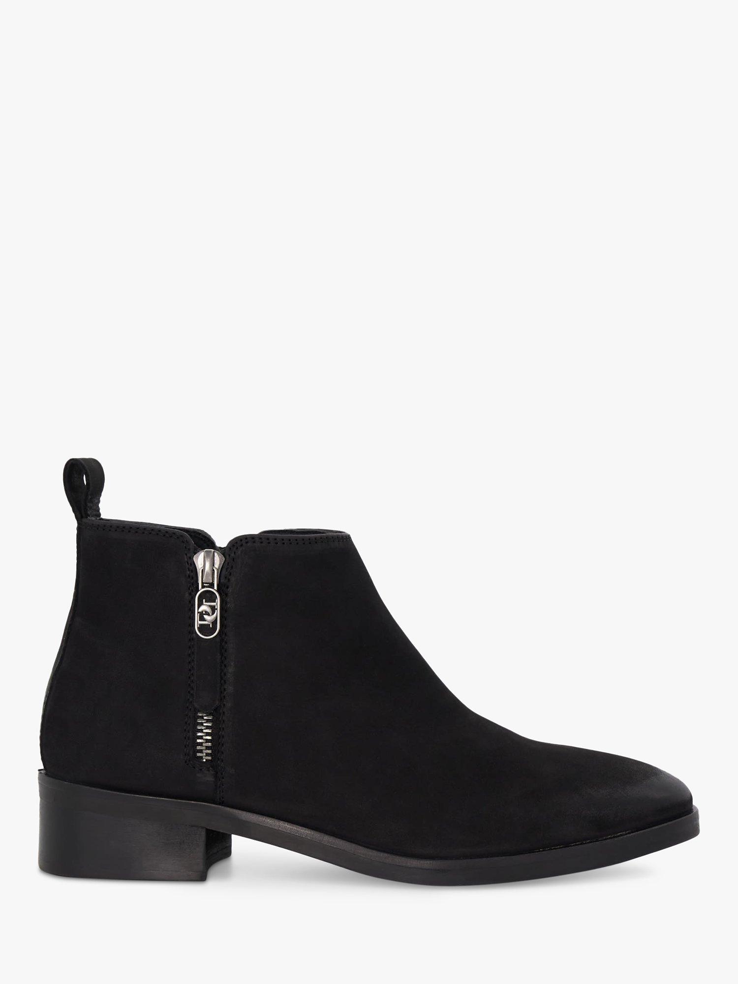 Dune Progress Nubuck Chelsea Boots, Black