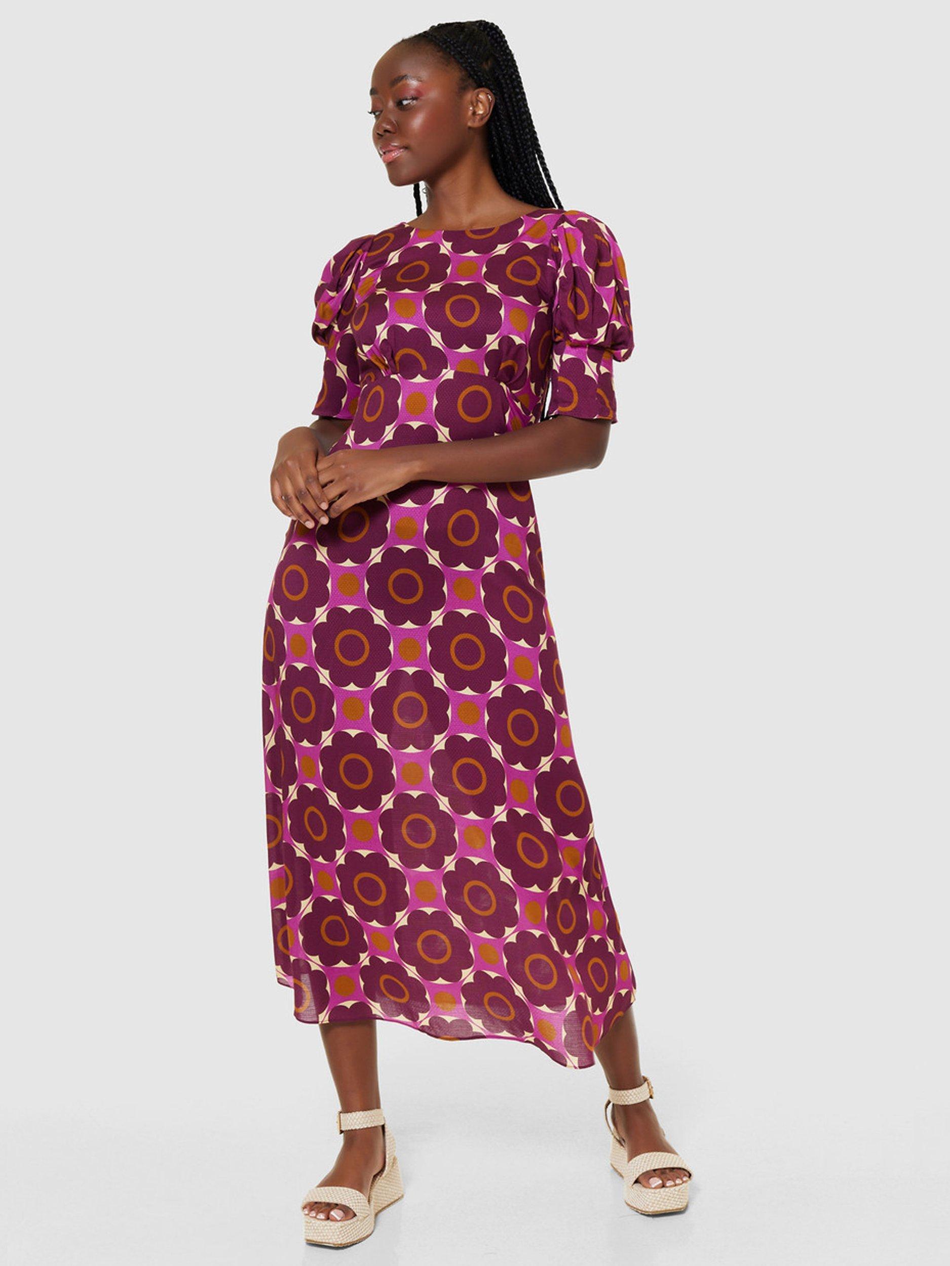 Closet London V-Back Midi Dress, Multi
