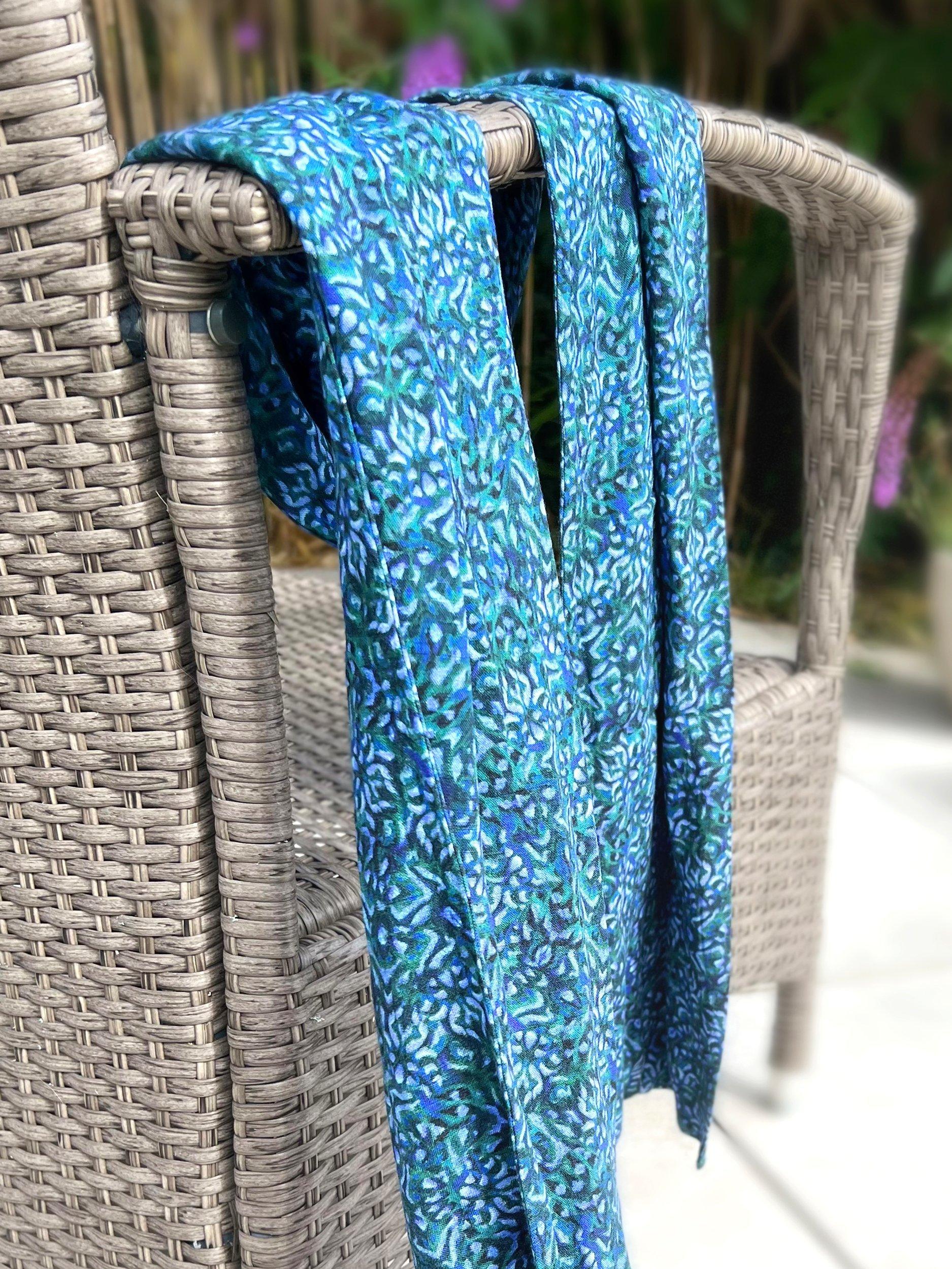 Product image 4 of 8, which shows Alie Street Azra Woven Scarf, Blue, One Size