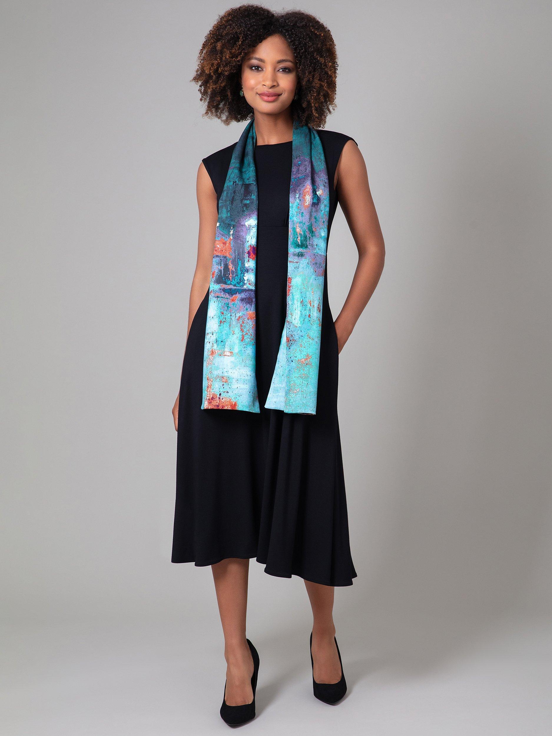 Product image 8 of 8, which shows Alie Street Luna Midi Dress, Black, 6-8