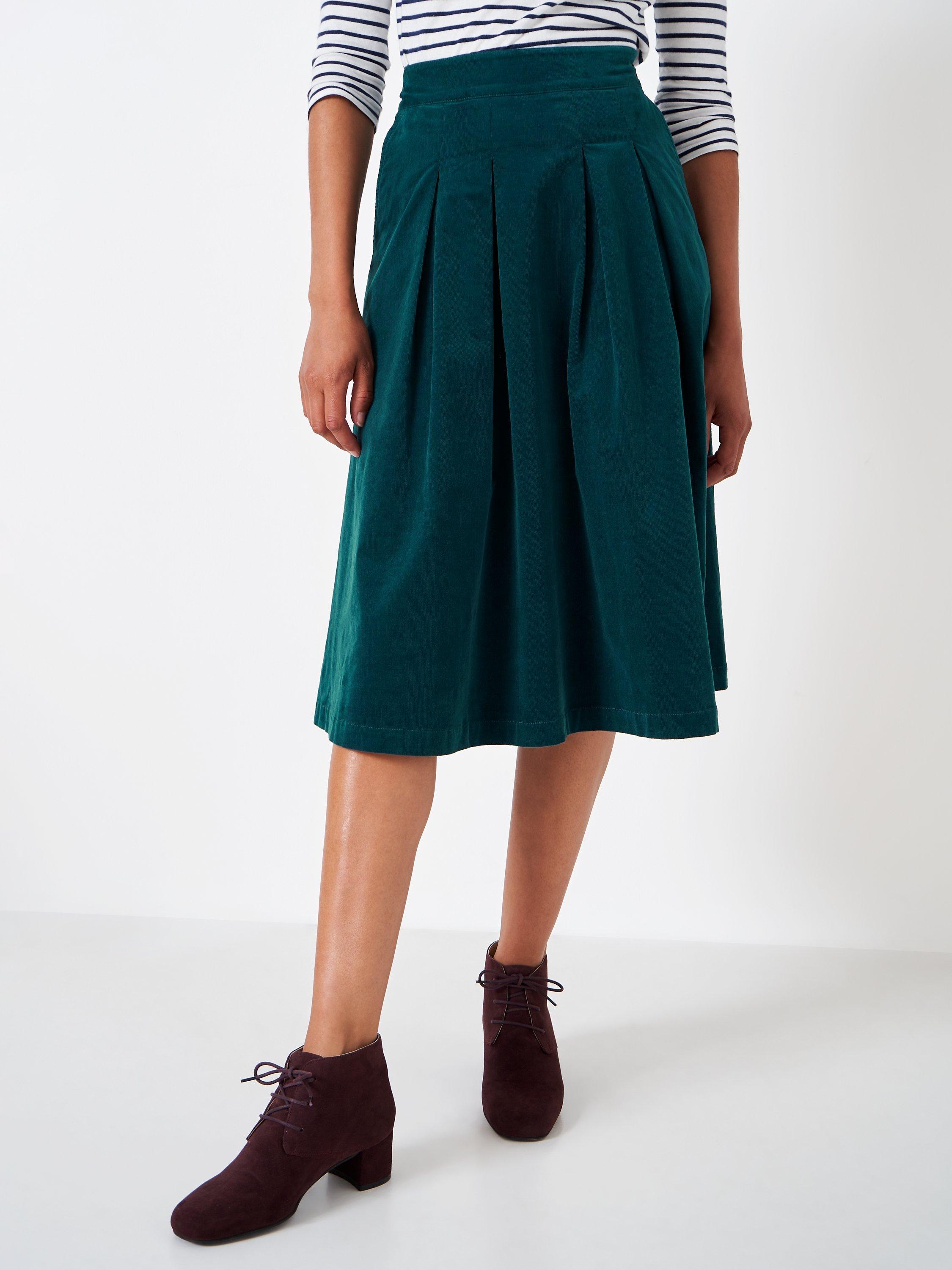 Crew Clothing Lexi Corduroy Midi Skirt