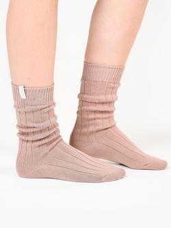 Tutti Farne Plain Ribbed Long Socks, One Size - view 2, Orchird