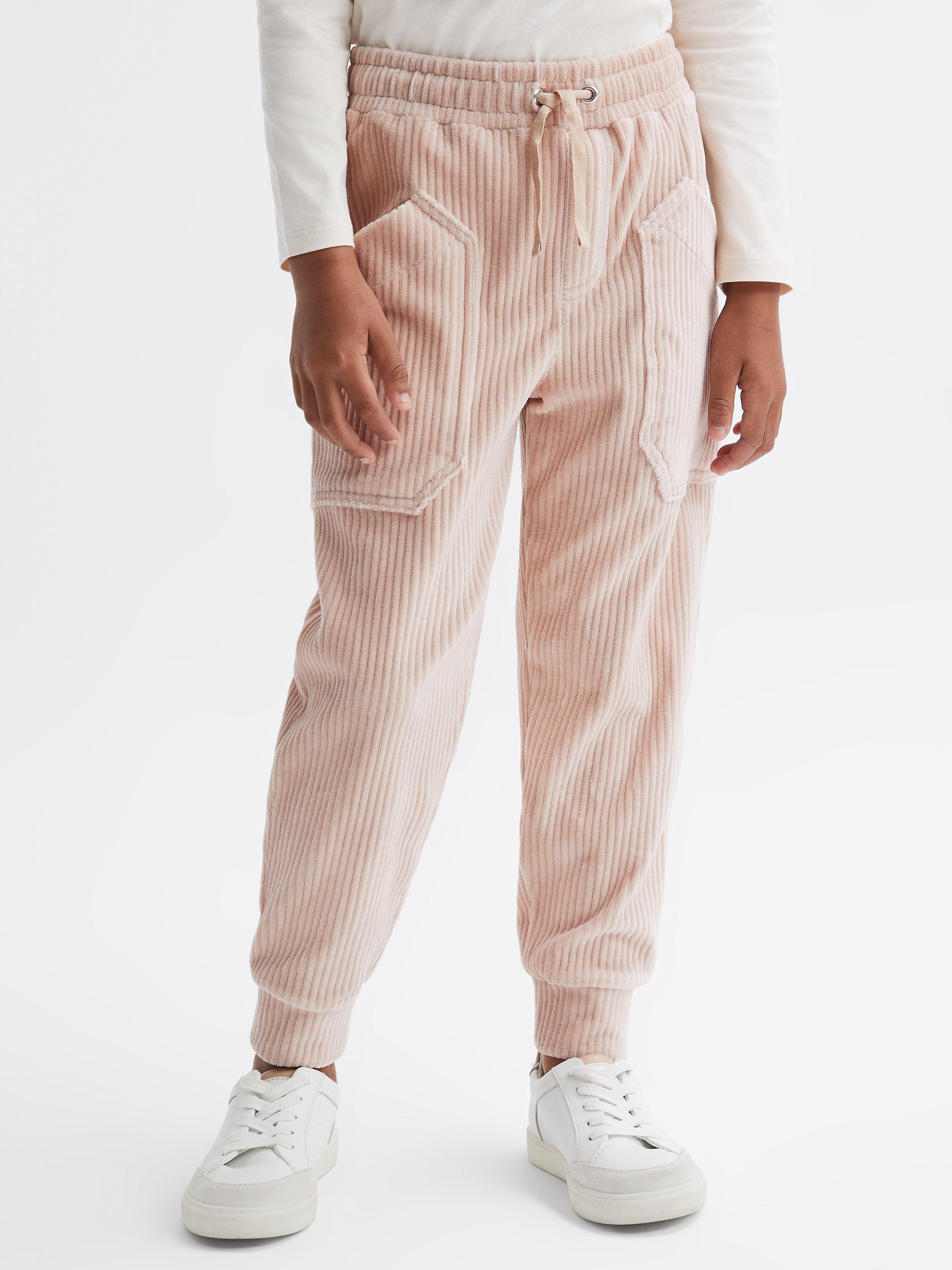 Reiss Kids' Kora Corduroy Joggers, Camel