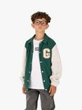 Angel & Rocket Kids' Chad Cord Varisty Jacket, Green, Green