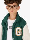 Angel & Rocket Kids' Chad Cord Varisty Jacket, Green