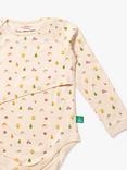 Little Green Radicals Kids' Garden Days Easy Feeding Adaptive Bodysuit, Cream